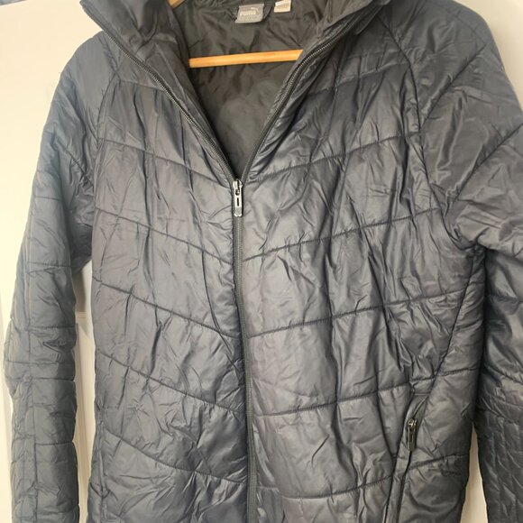 Puma Mens black Quilted Hooded Jacket - Picture 3 of 9